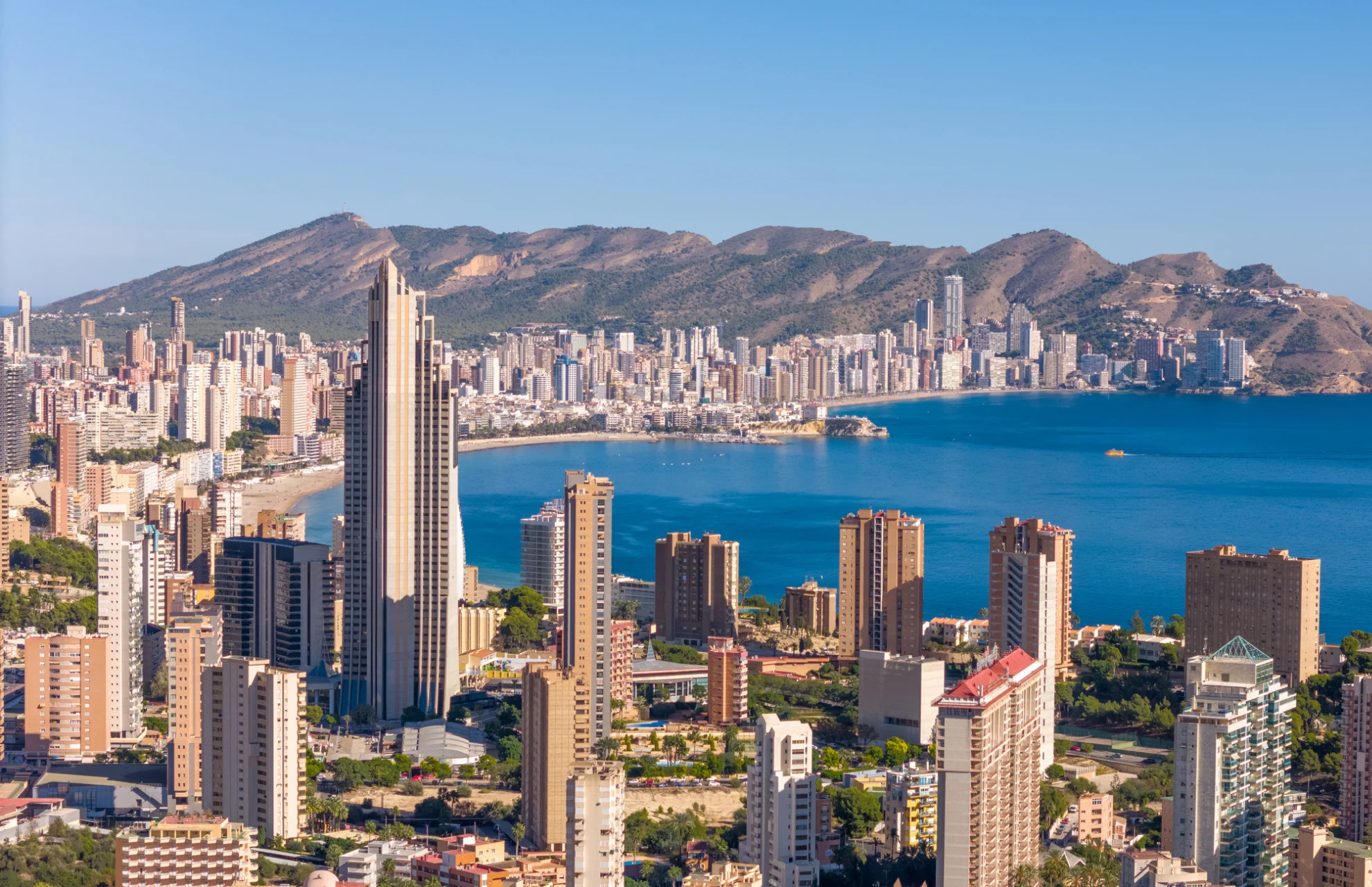 View of Benidorm, a popular destination on Costa Blanca