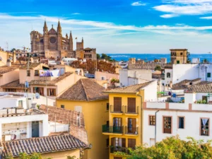 View of Palma de Mallorca in Spain