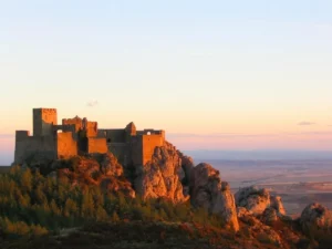 View of the Castle of Loarre in Spain
